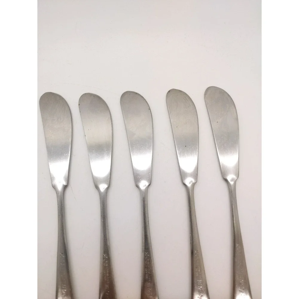 Towle LIBERTY BELL Stainless 7 Butter Spreaders Supreme Cutlery Satin Flatware